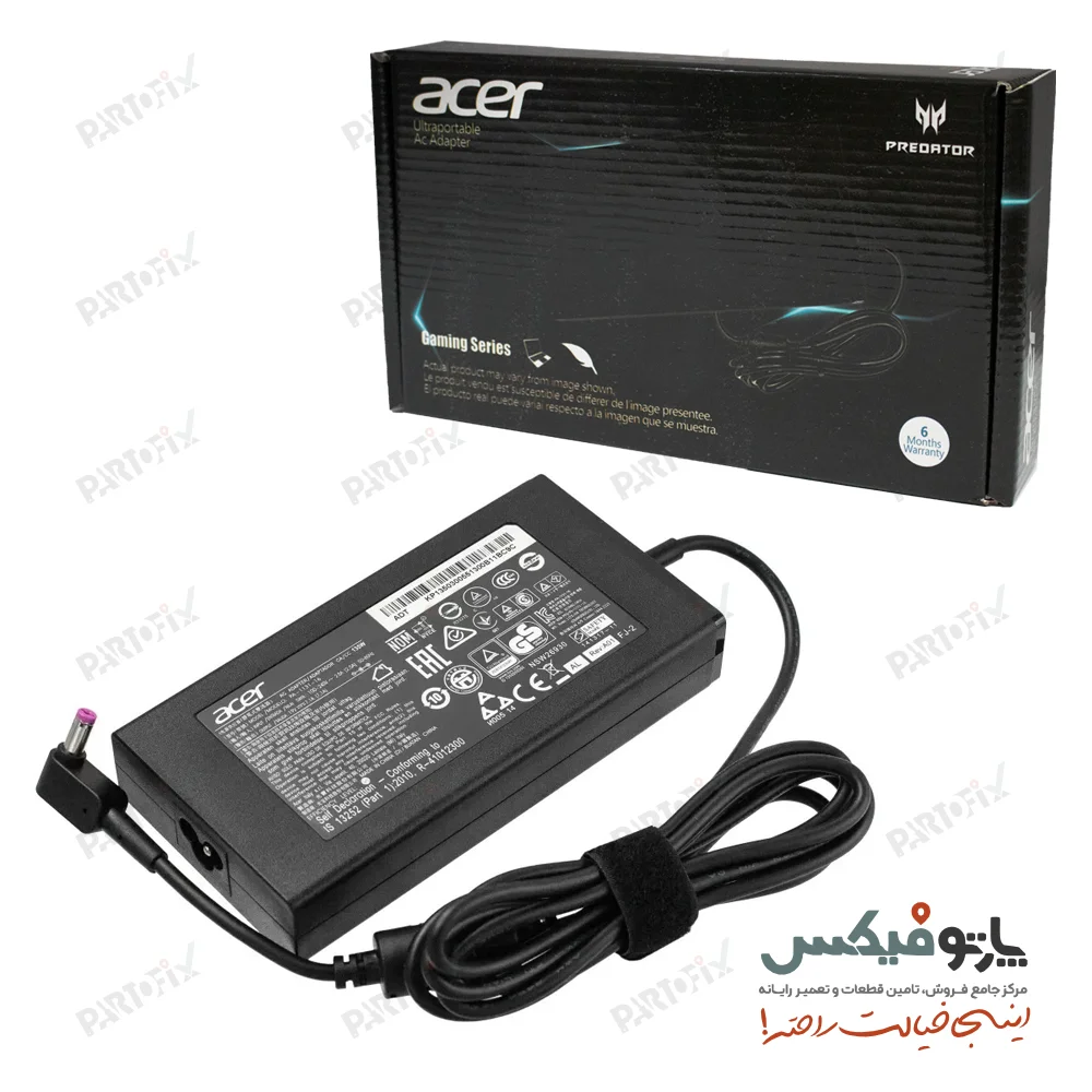 شارژر اورجینال لپ تاپ ایسر 19 ولت 7.1 آمپر 5.5X1.7 اسلیم